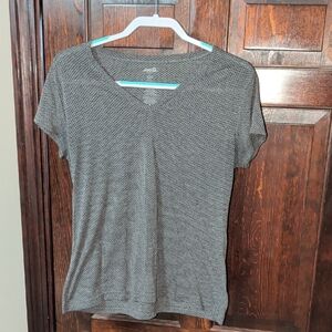 Avia Gray Patterned Women's Short Sleeve Tee